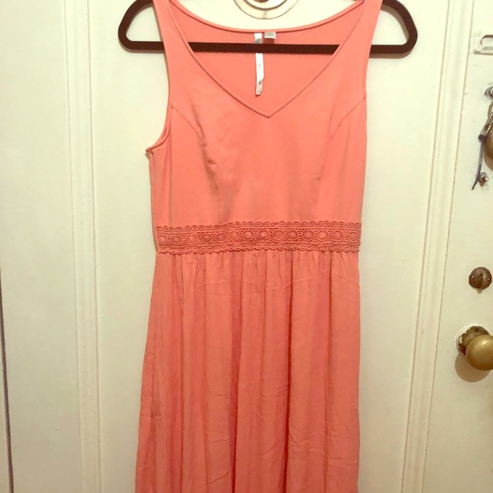 Lauren Conrad Coral Long dress size S